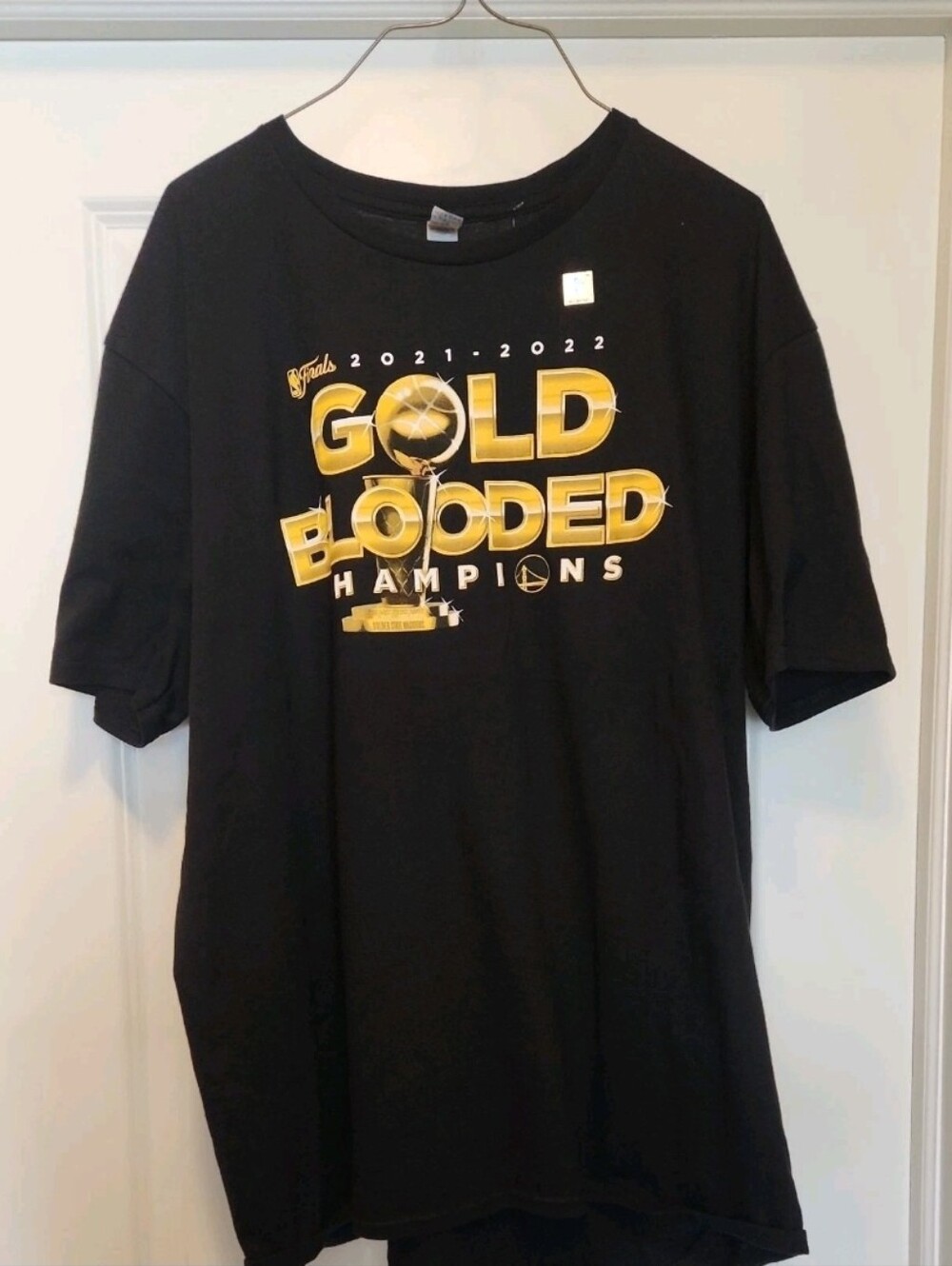 NBA Golden State Warriors Champions Celebration Tee - Black with Gold XL